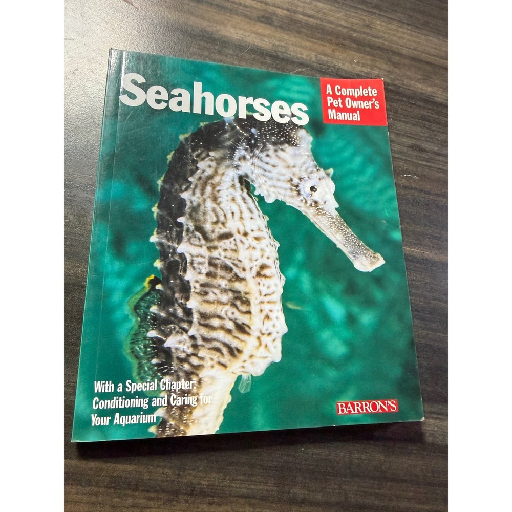 Seahorses A Complete Pet Owner's Manual Barron's Frank Indiviglio Softcover Book